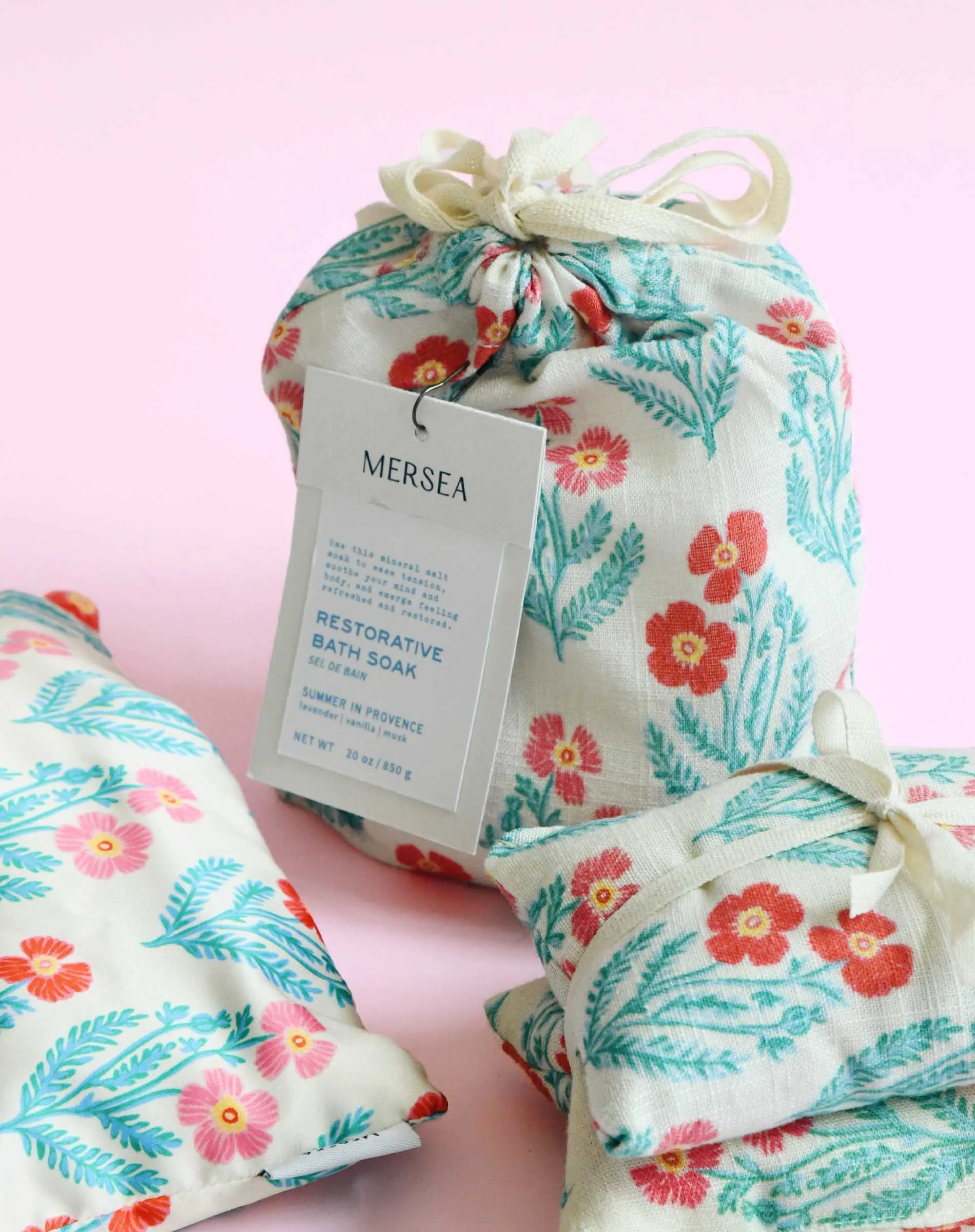 Block Print Poppy Salt Soak by MERSEA Nuit