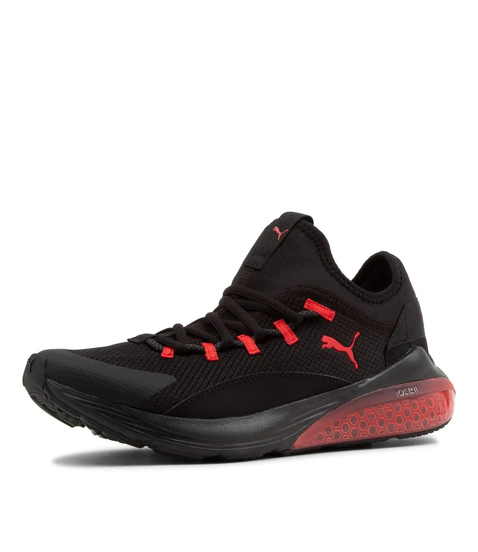 PUMA Black Red Mesh Cell Vive Alt Sneakers