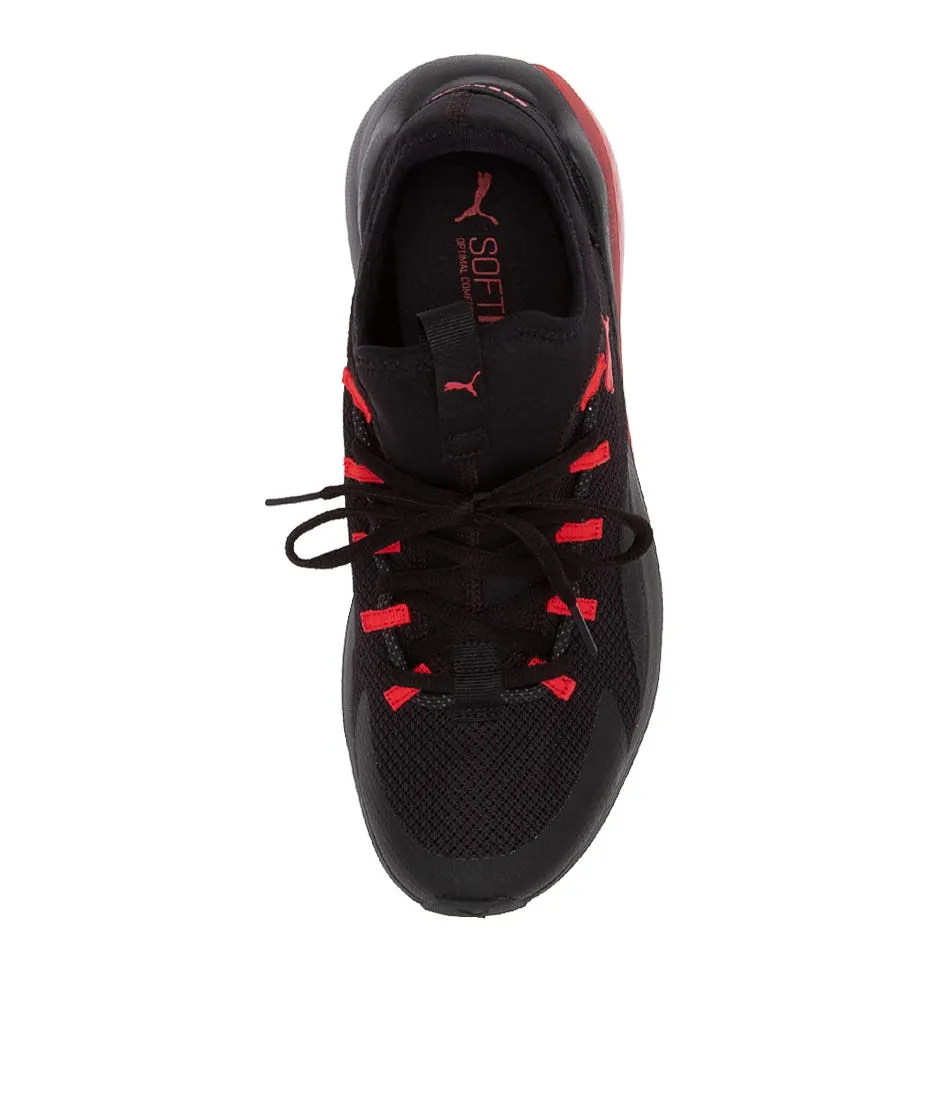 PUMA Black Red Mesh Cell Vive Alt Sneakers