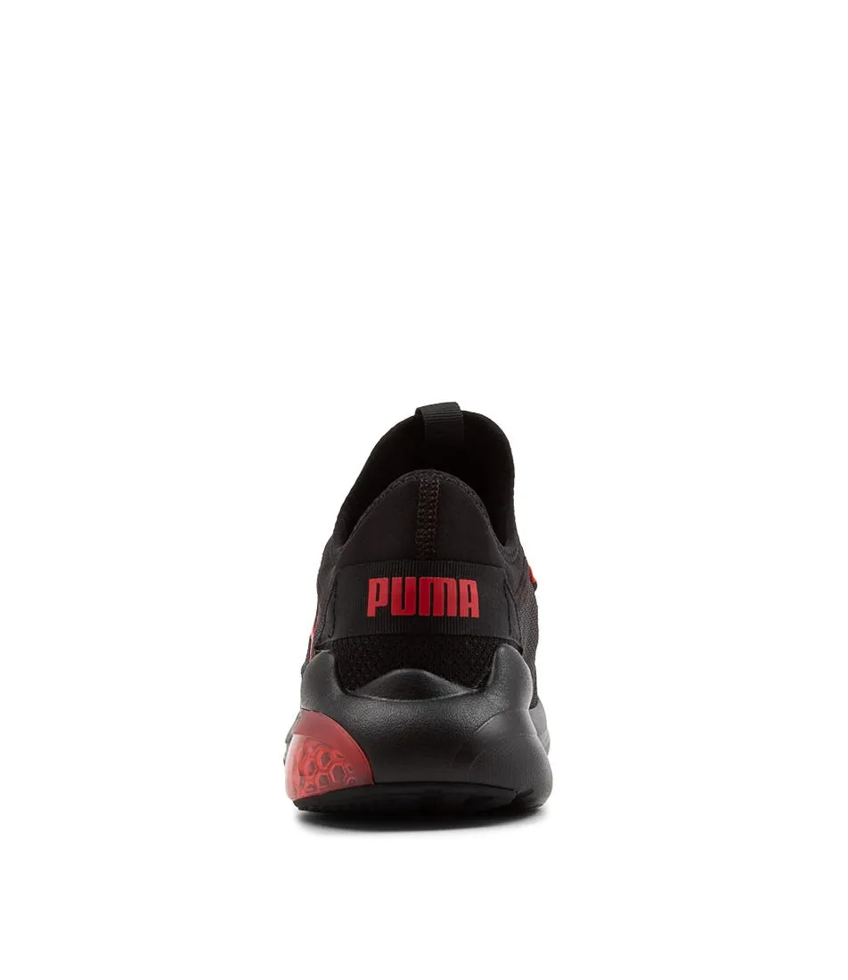 PUMA Black Red Mesh Cell Vive Alt Sneakers