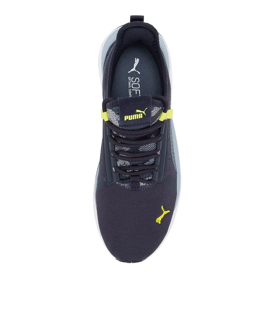 PUMA Pacer Night Sky Lime Mesh Sneakers