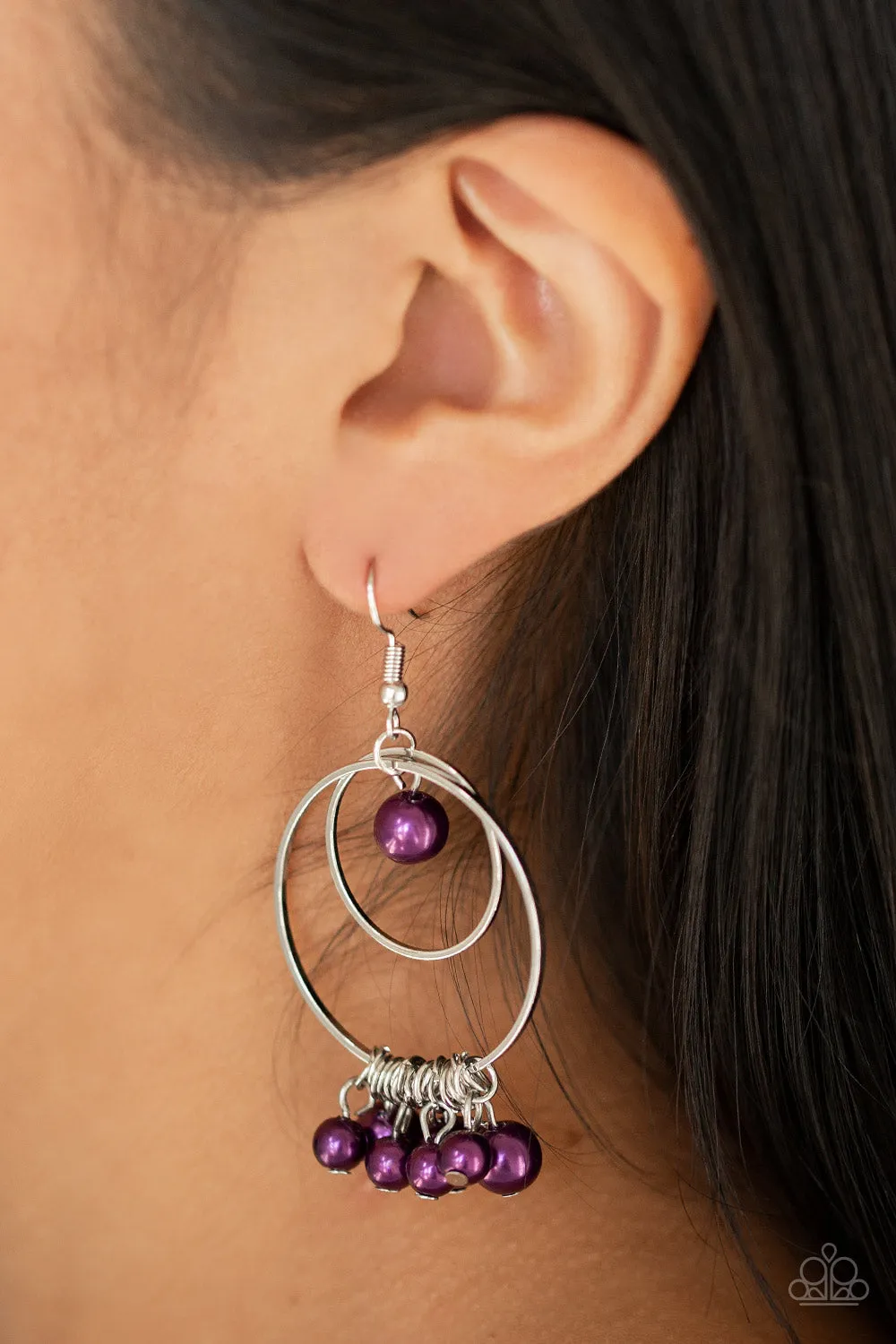 Purple New York Attraction Earring