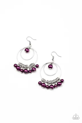 Purple New York Attraction Earring