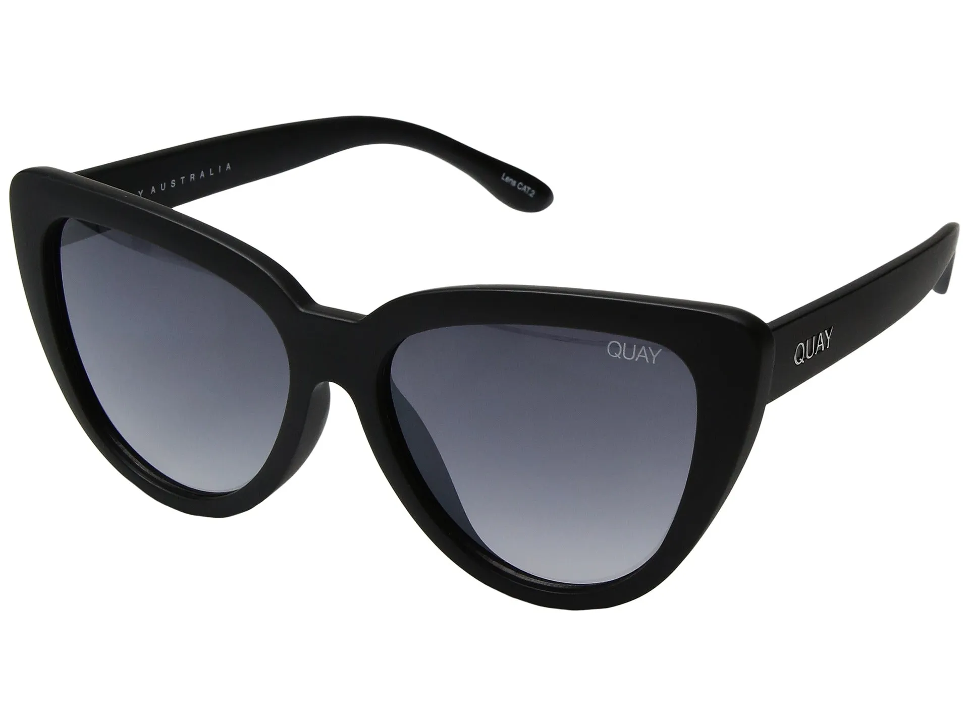 Black Mirrored Cat Eye Sunglasses