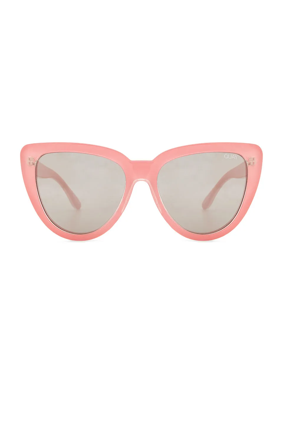 Peach Mirrored Cat Eye Sunglasses