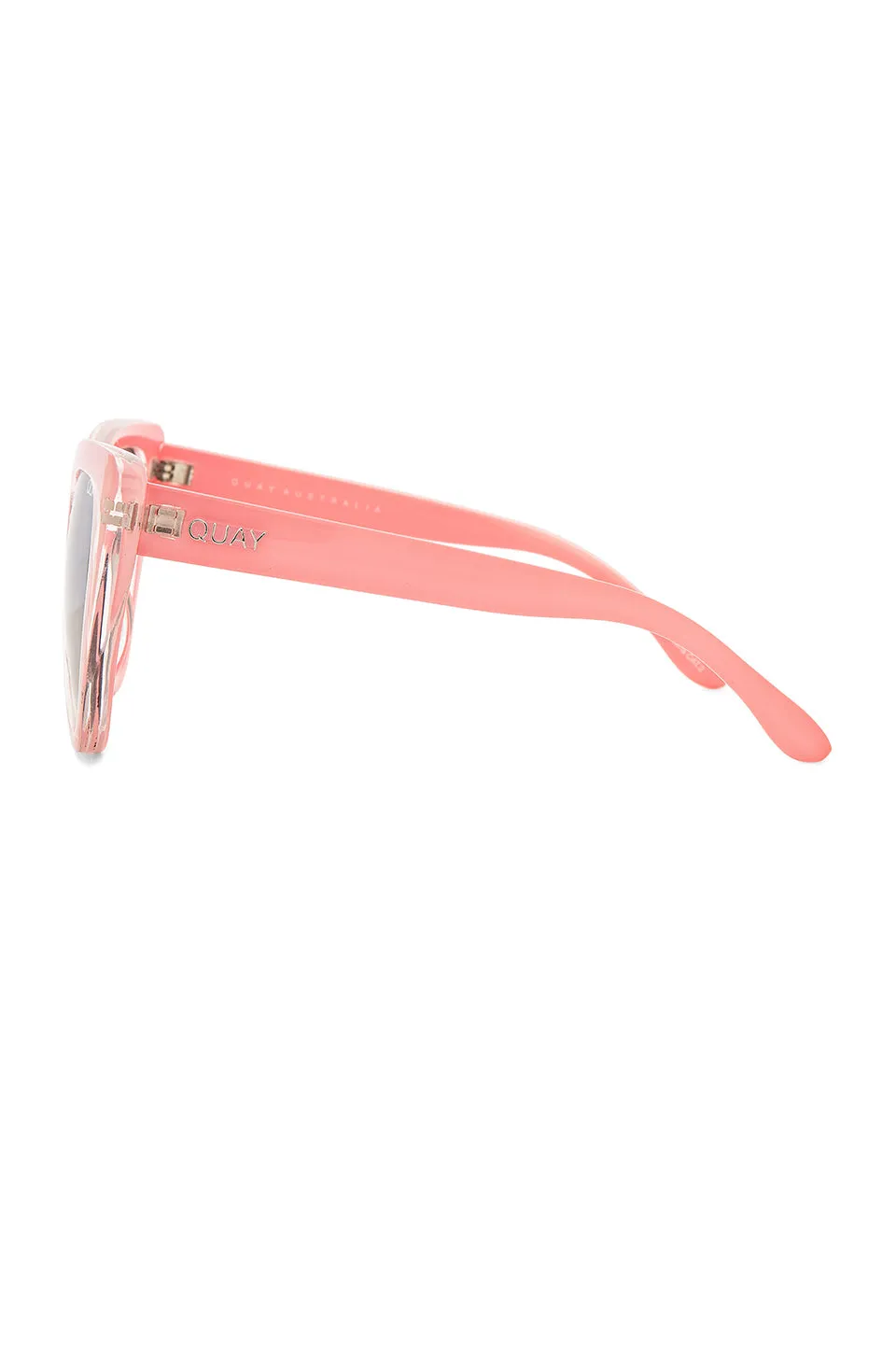 Peach Mirrored Cat Eye Sunglasses