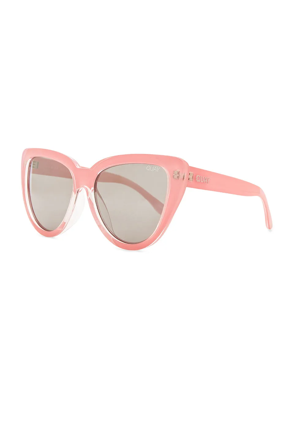 Peach Mirrored Cat Eye Sunglasses