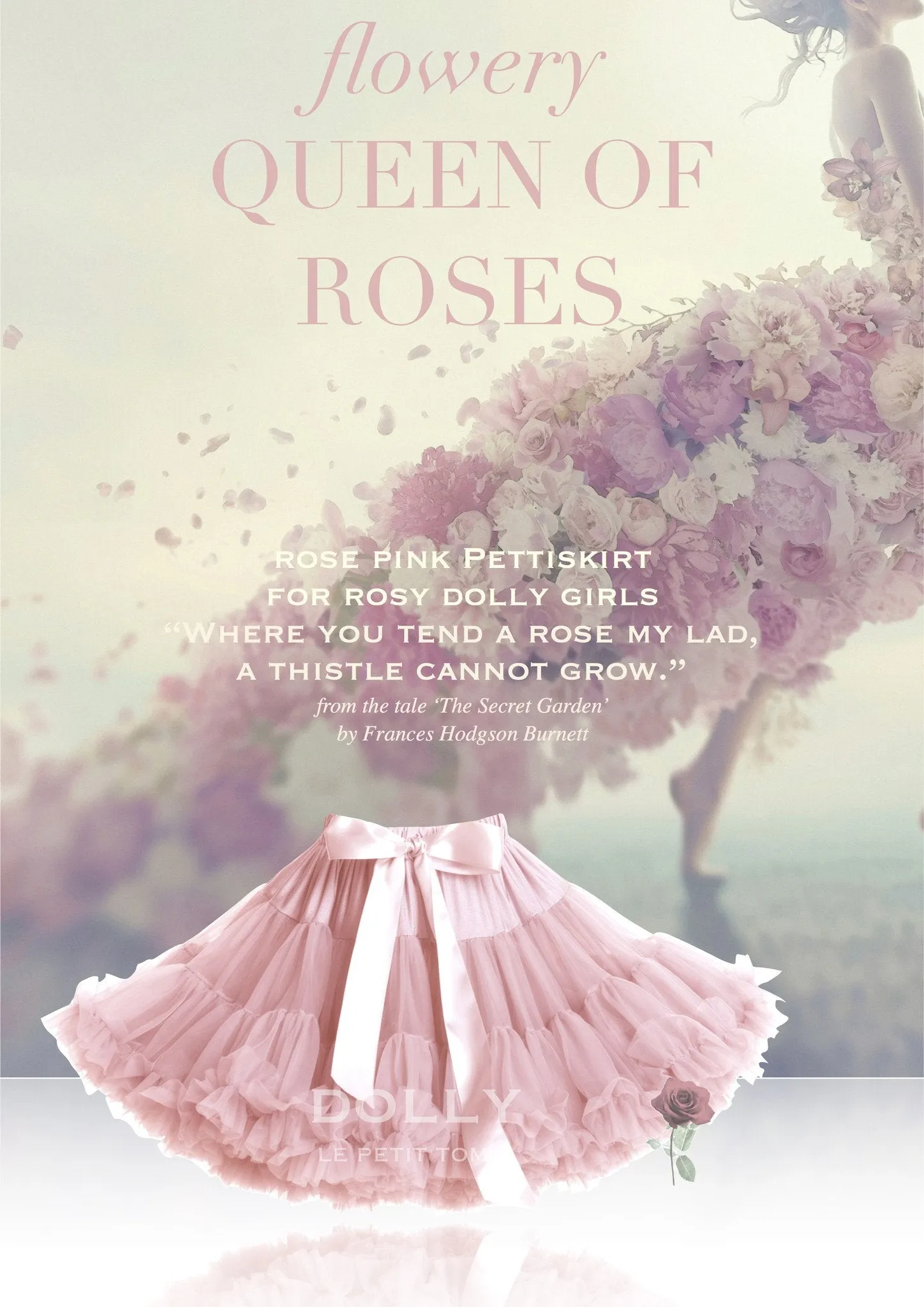 Rose Pink Queen of Roses Pettiskirt