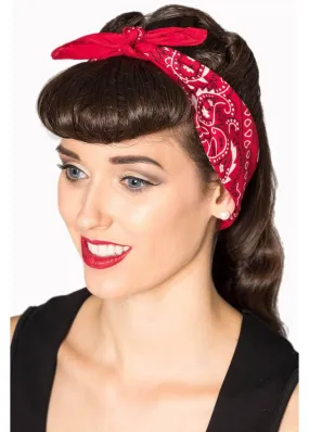 Red Lysia Bandana by Banned