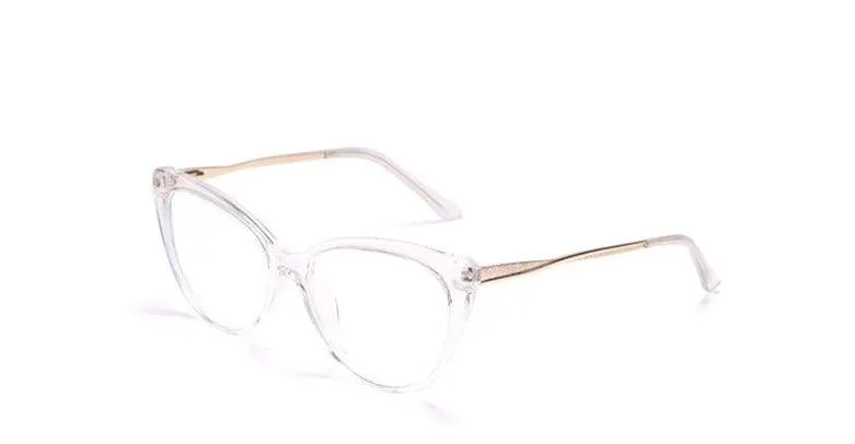 Retro Mirror Sunglasses: Anti-Blue Light TR90 Cat-Eye Metal