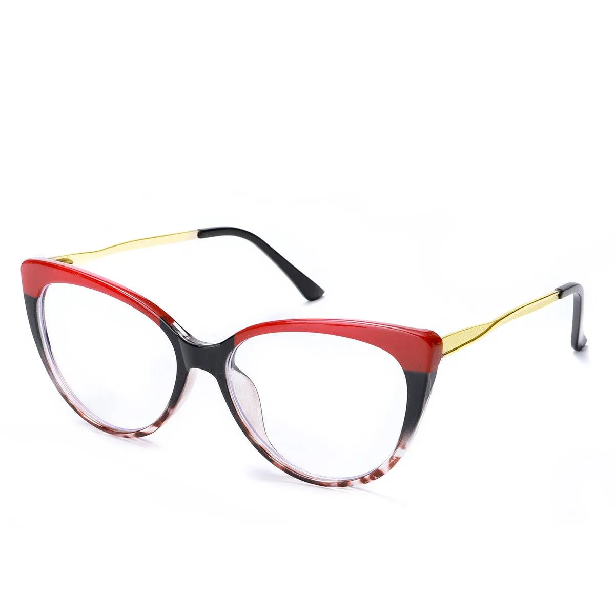 Retro Mirror Sunglasses: Anti-Blue Light TR90 Cat-Eye Metal