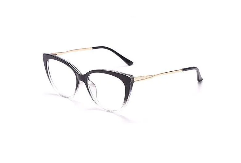 Retro Mirror Sunglasses: Anti-Blue Light TR90 Cat-Eye Metal