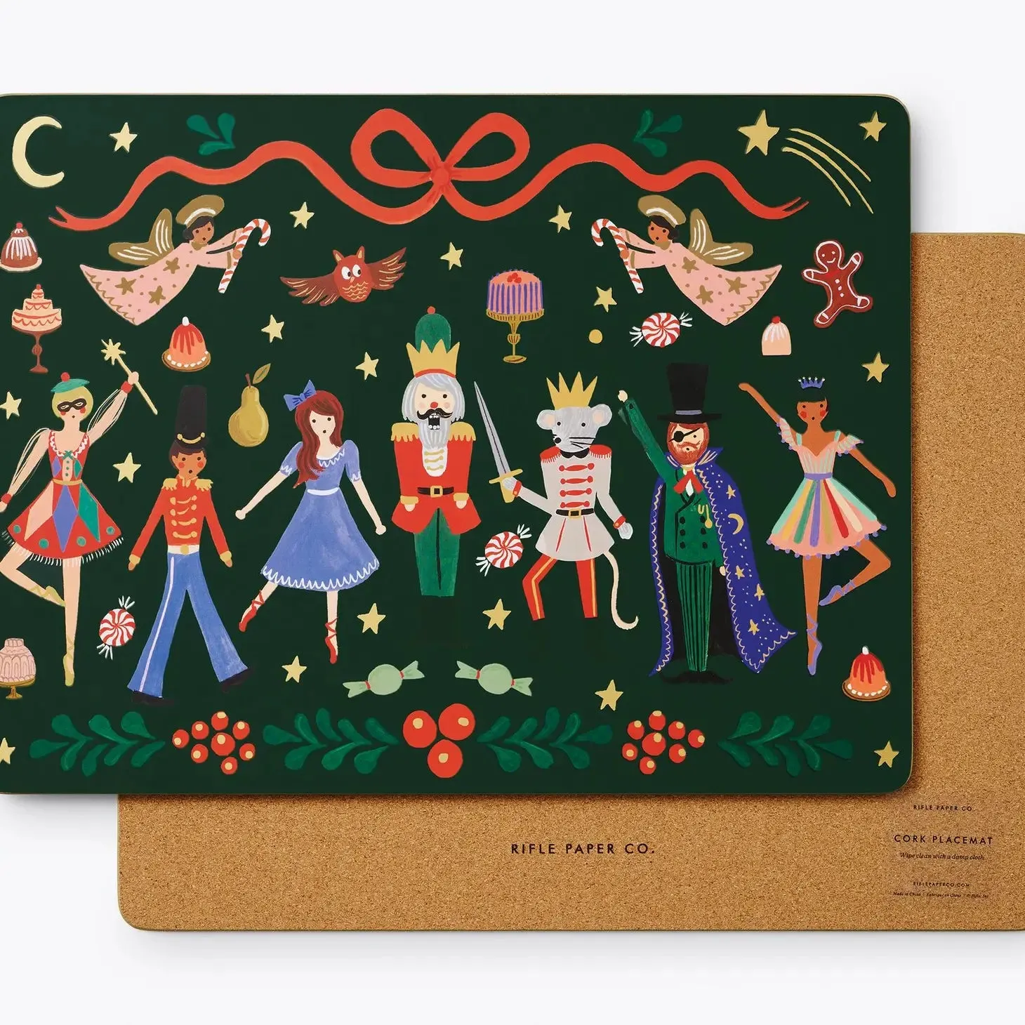 Rifle Paper Co. Nutcracker Cork Placemats