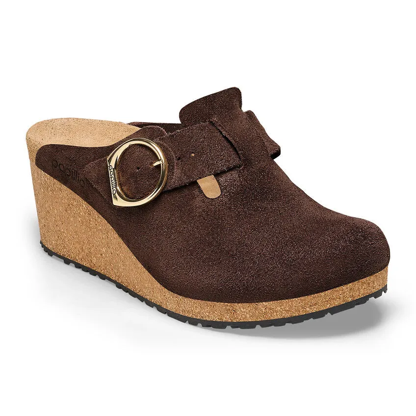 Roast Suede Fanny Ring Buckle Clogs||Fanny à boucle ronde - Suède roast