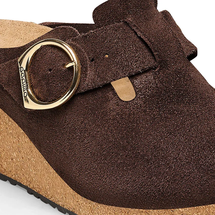 Roast Suede Fanny Ring Buckle Clogs||Fanny à boucle ronde - Suède roast