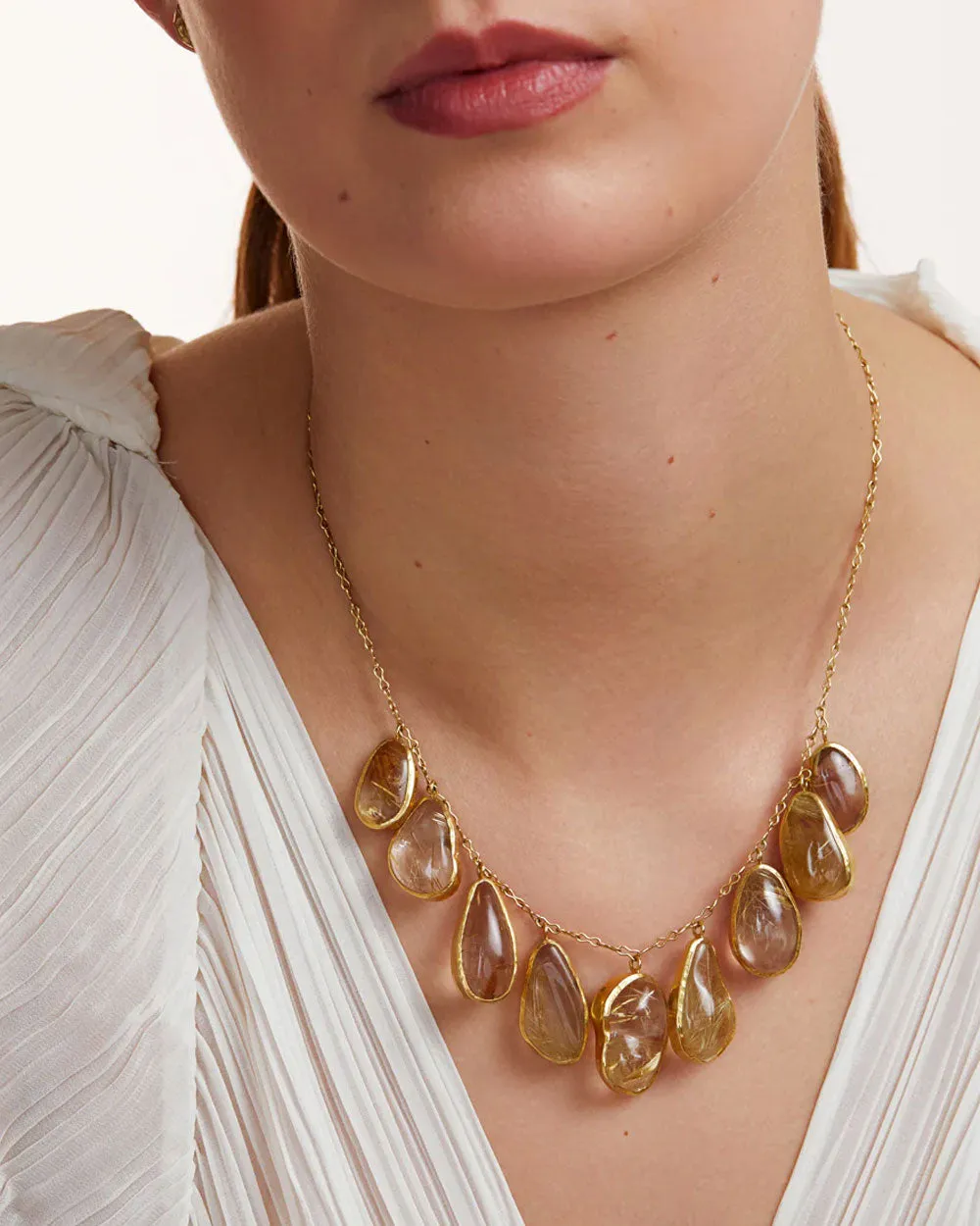 Quartz Fringe Necklace