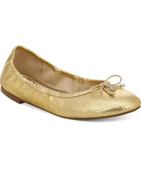 Felicia Metallic Leather Ballet Flats for Women by Sam Edelman