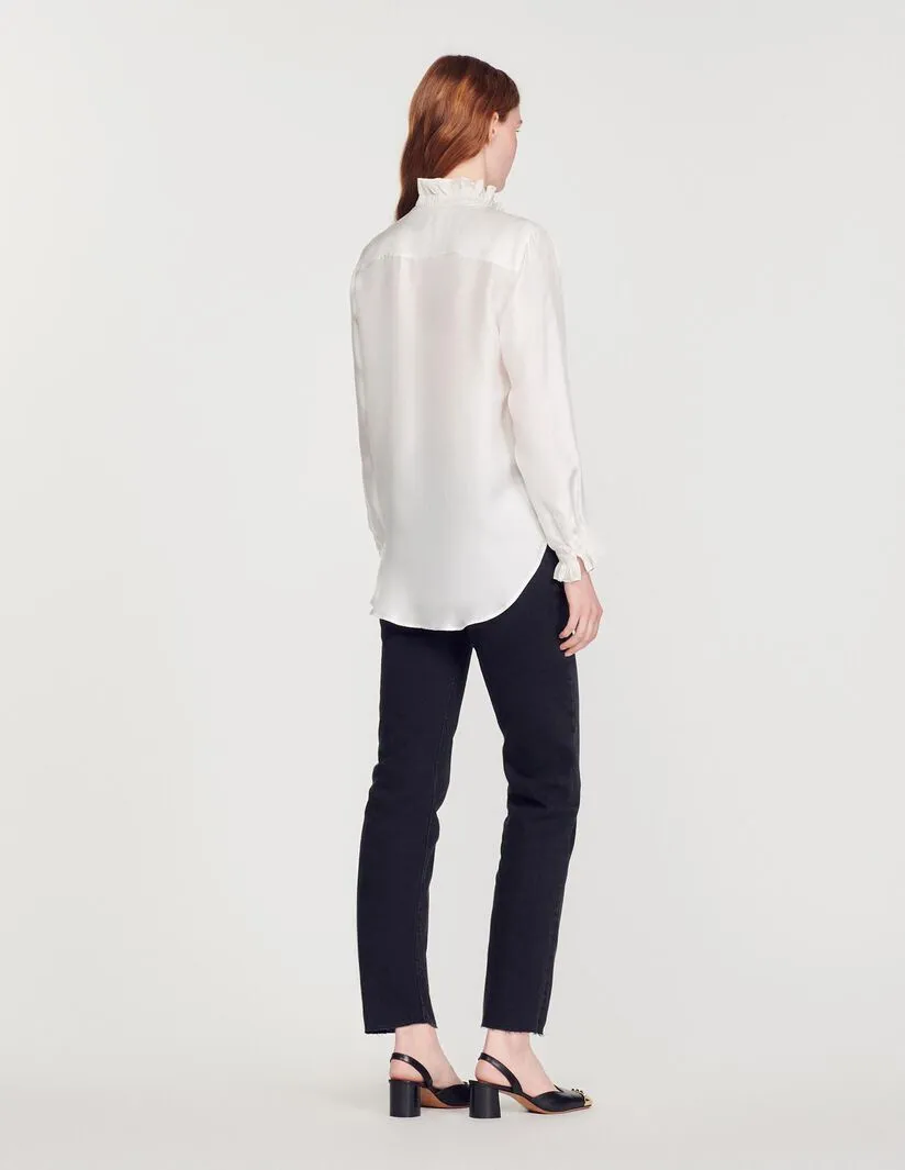 Silk Blended Fabric Long Sleeve