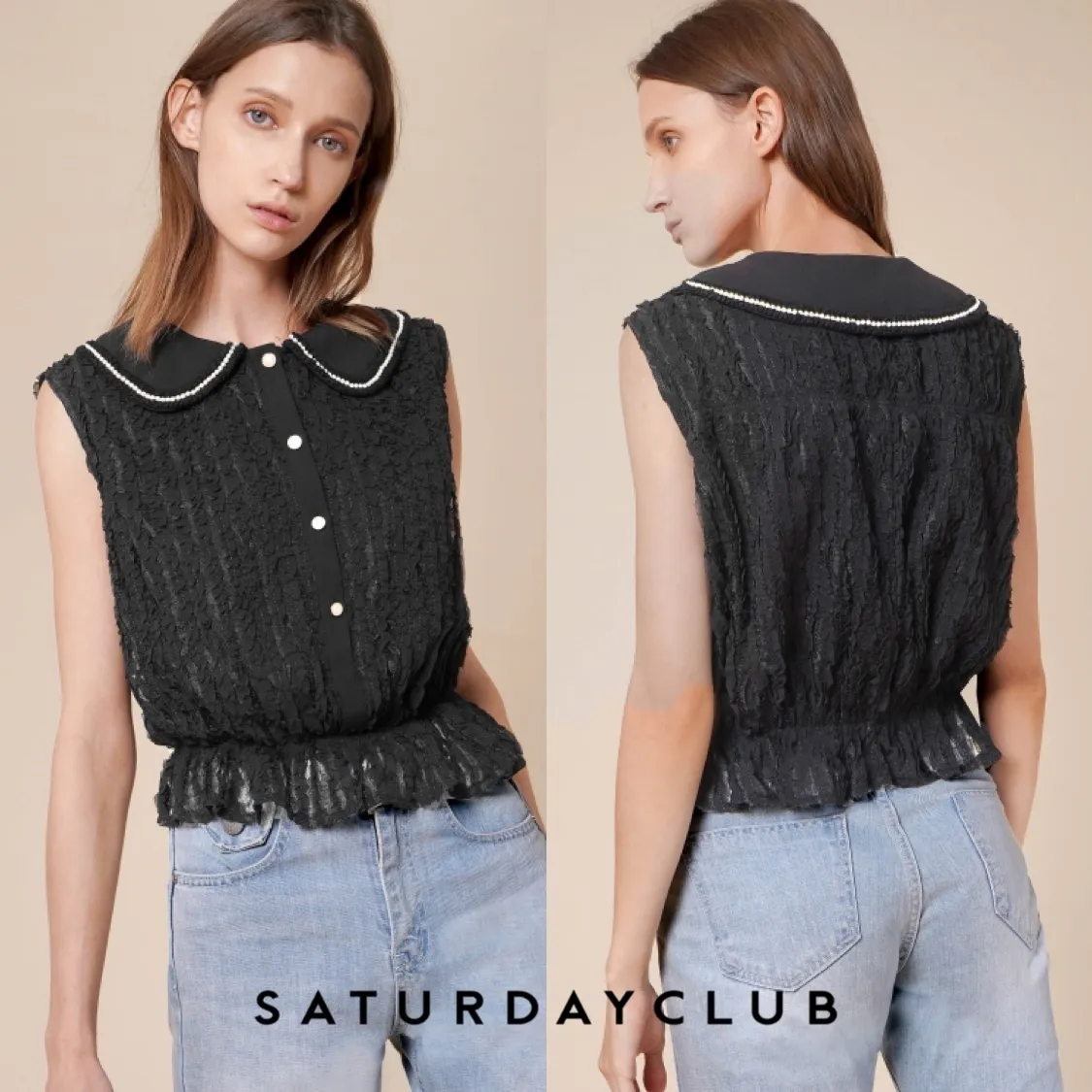 *Sleeveless Casual Top in Medium by SaturdayClub