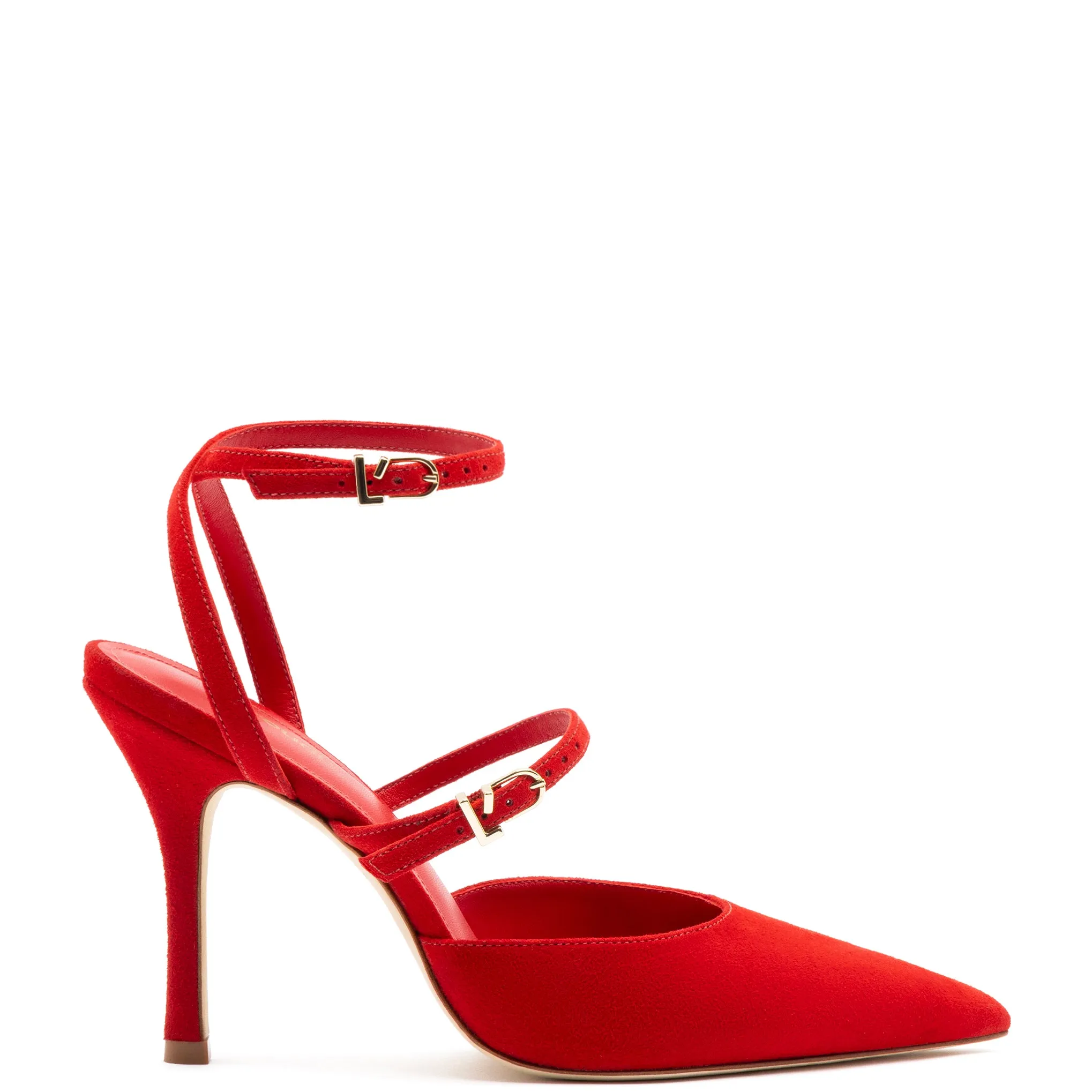 Scarlet Suede Kris Pump