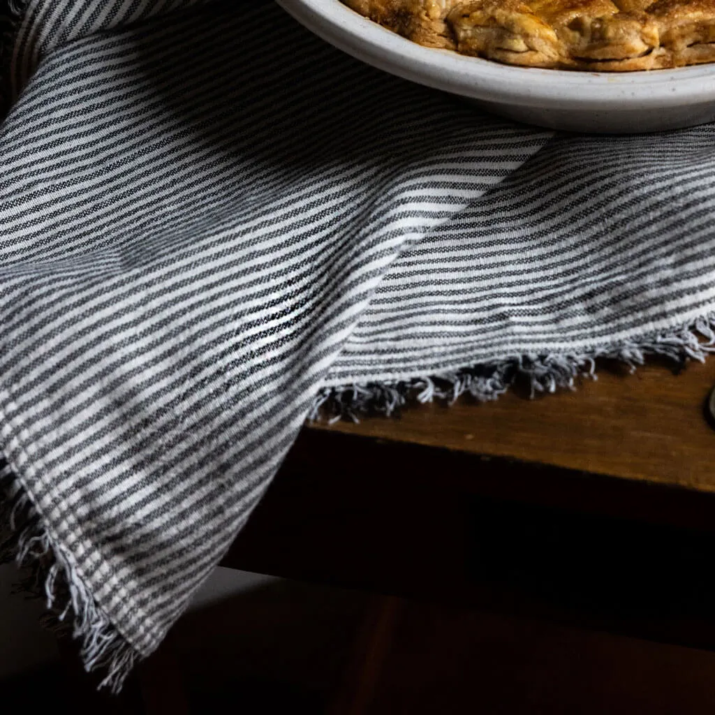 Striped Fringe Napkins Set