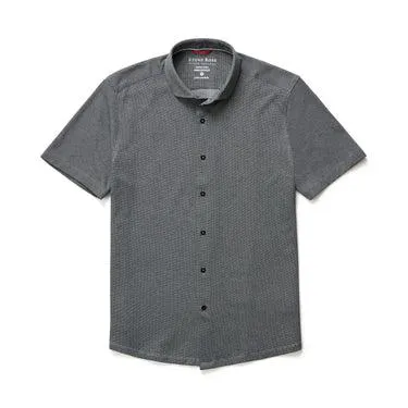 Stone Rose Black Short Sleeve Knit Shirt