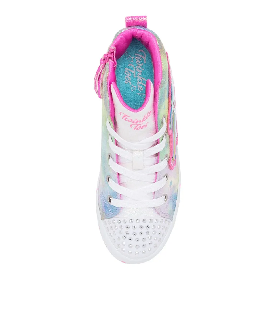 SKECHERS Pink Multi Mesh Sneakers