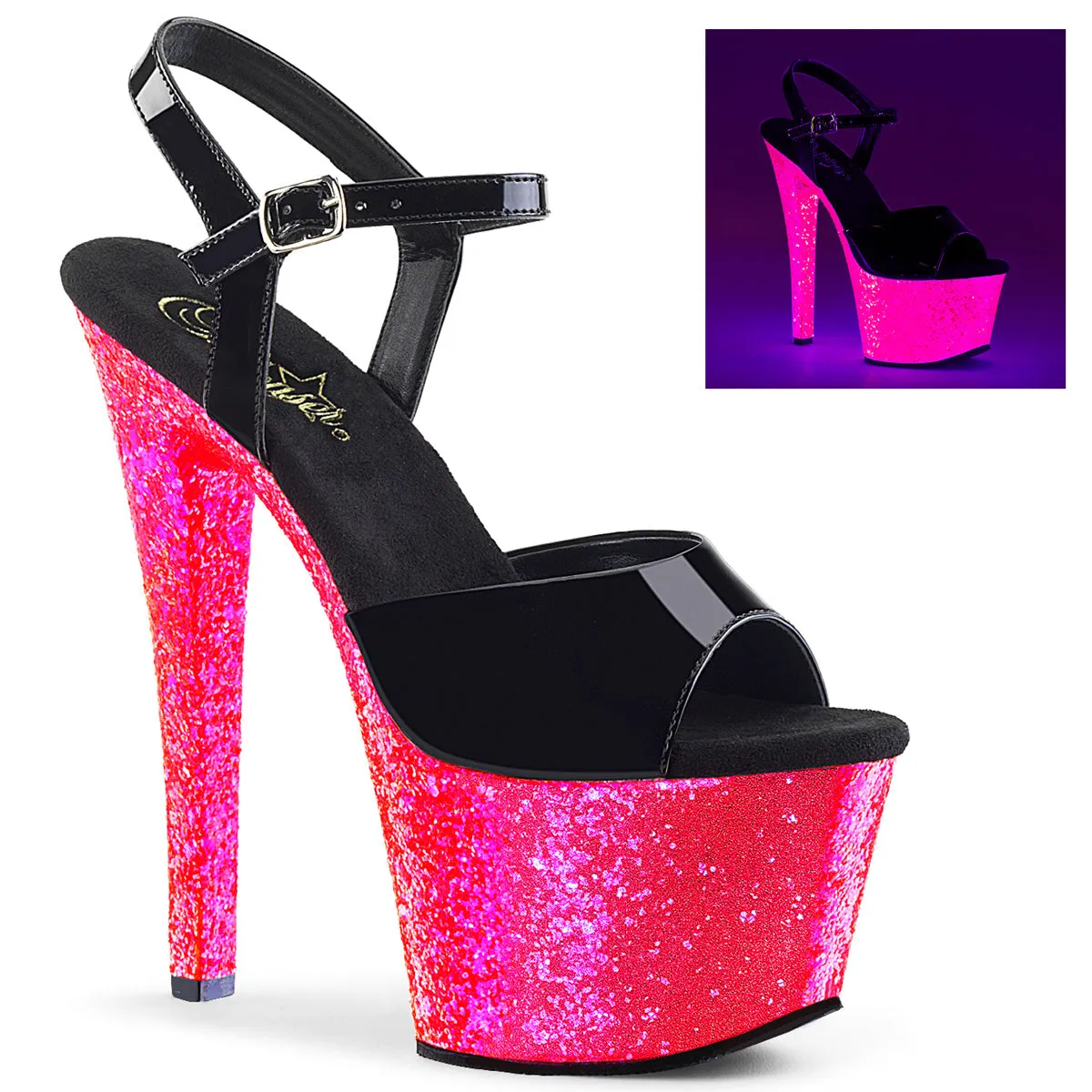 UV Glow Platform Heels - Pre Order