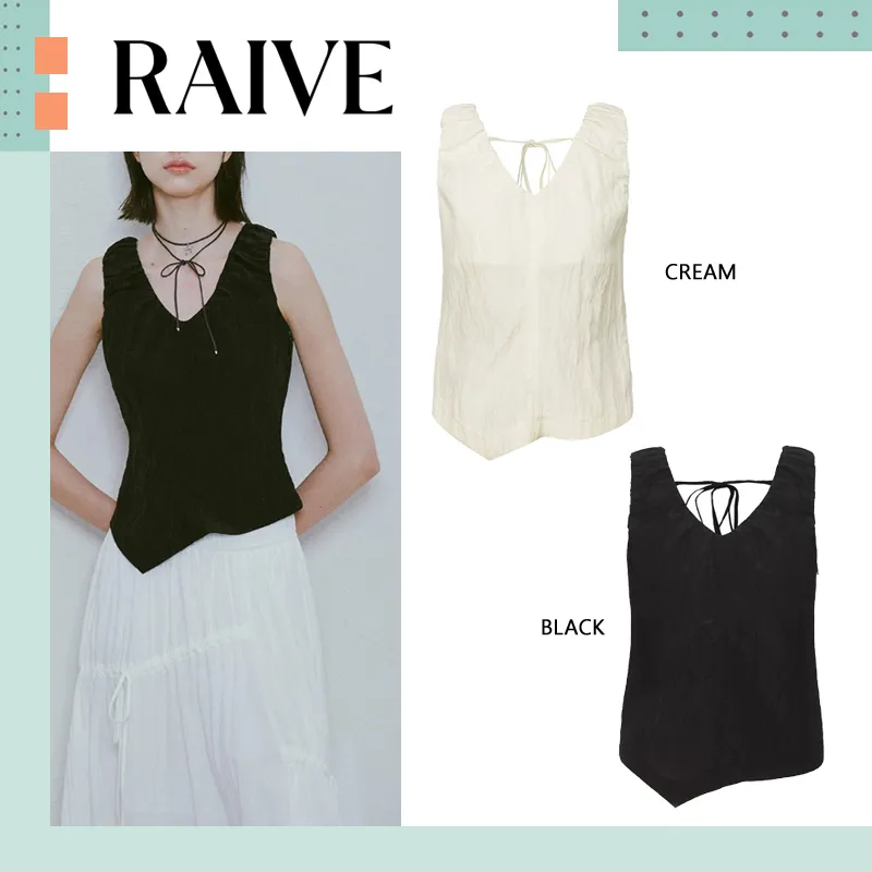 Sleeveless Elegant Style Street Tanks & Camisoles from RAIVE