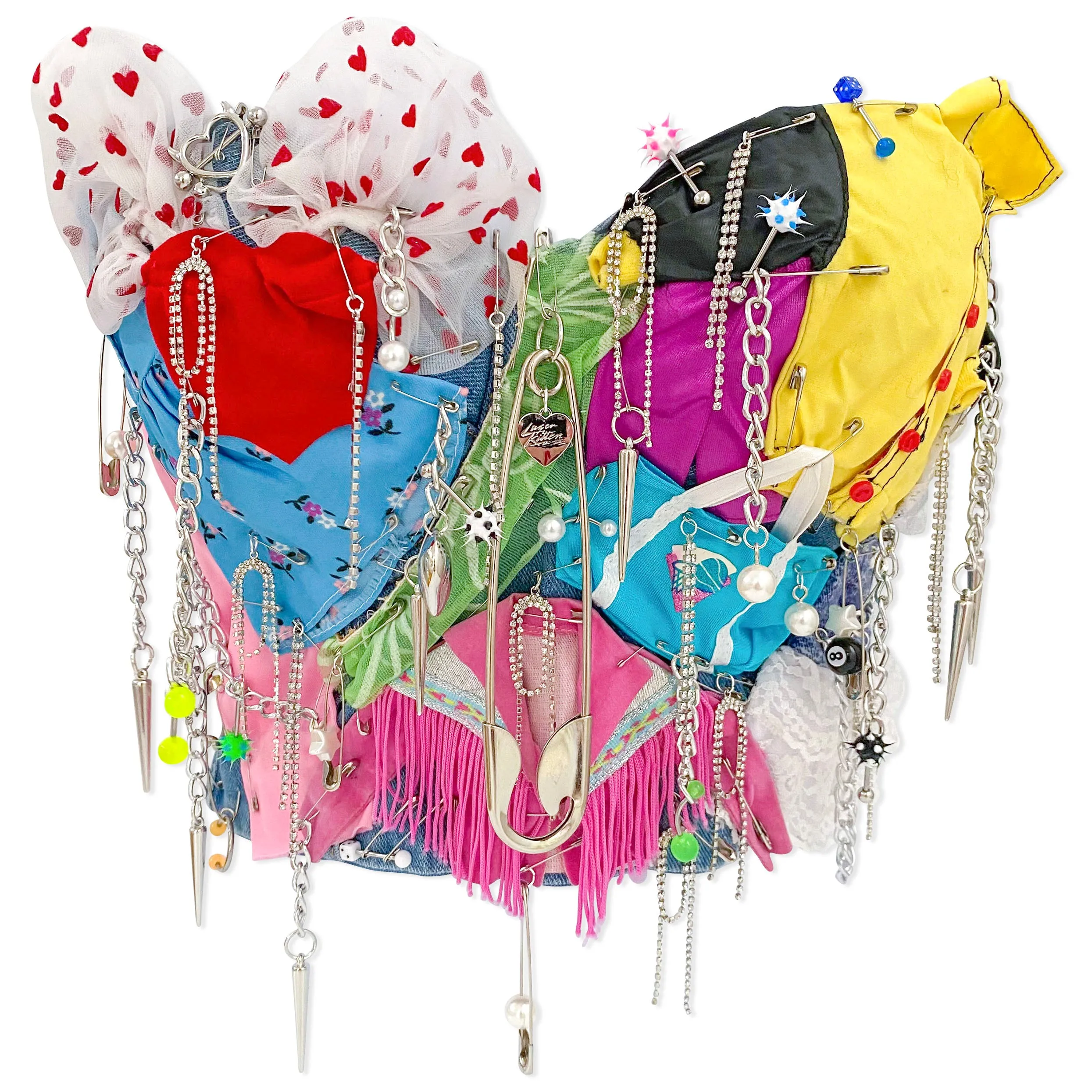 Dazzling Small Glitter Punk Barbie Corset