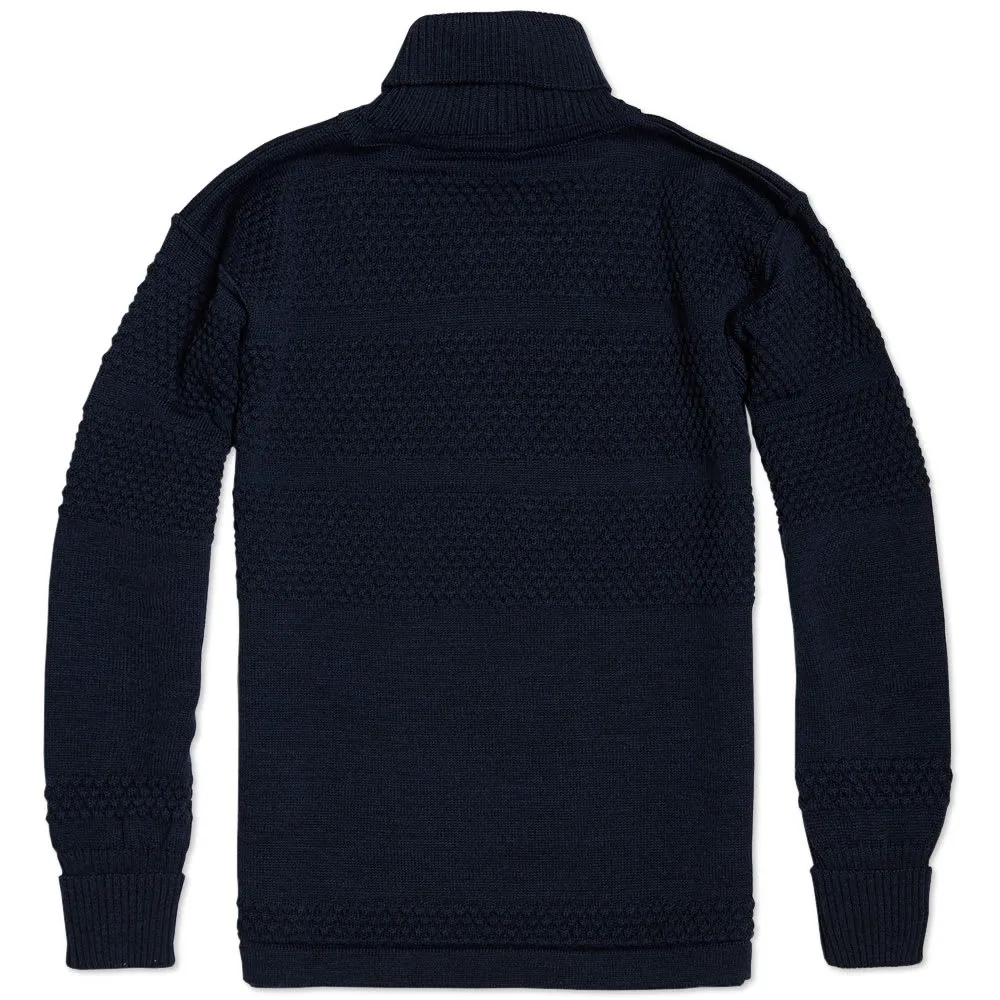 Indigo Melange Fisherman Sweater by S.N.S. Herning