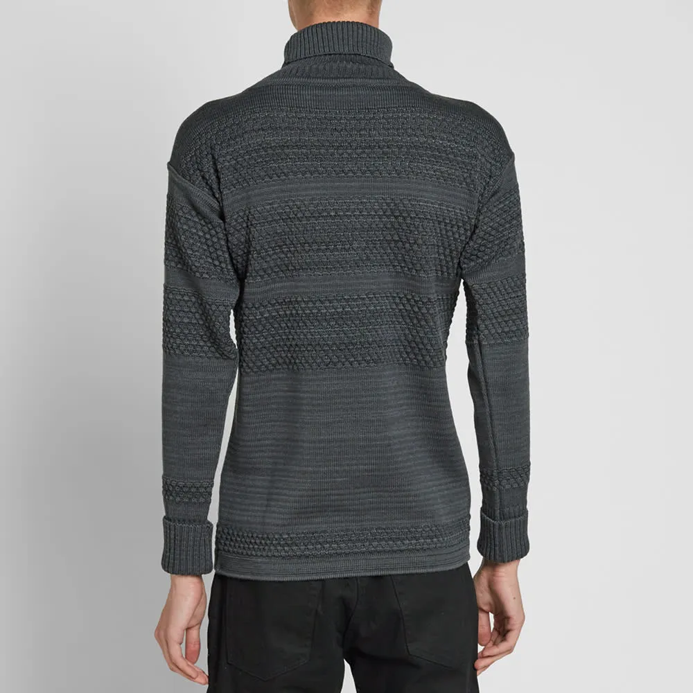 Titan Grey Fisherman Roll Neck Sweater by S.N.S. Herning