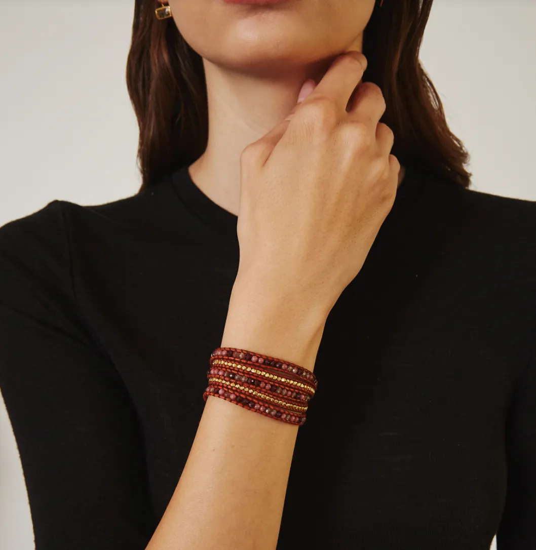 CHAN LUU STRAWBERRY QUARTZ MIX WRAP