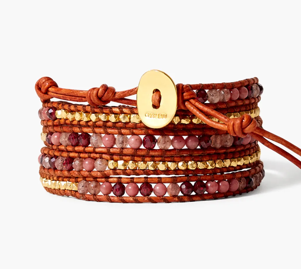 CHAN LUU STRAWBERRY QUARTZ MIX WRAP