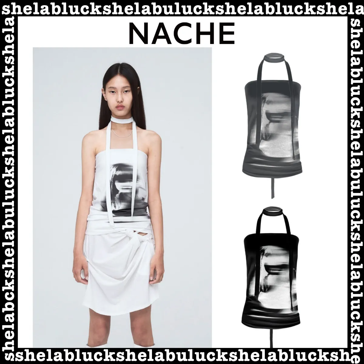 NACHE Street Style Cotton Logo Tanks & Camisoles