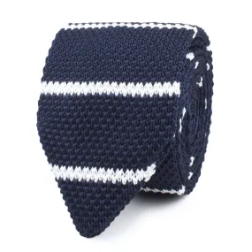 Davy Jones Striped Knitted Tie