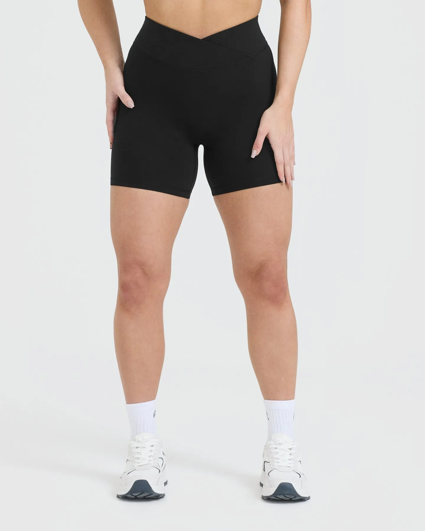 Black Unified Wrap Shorts