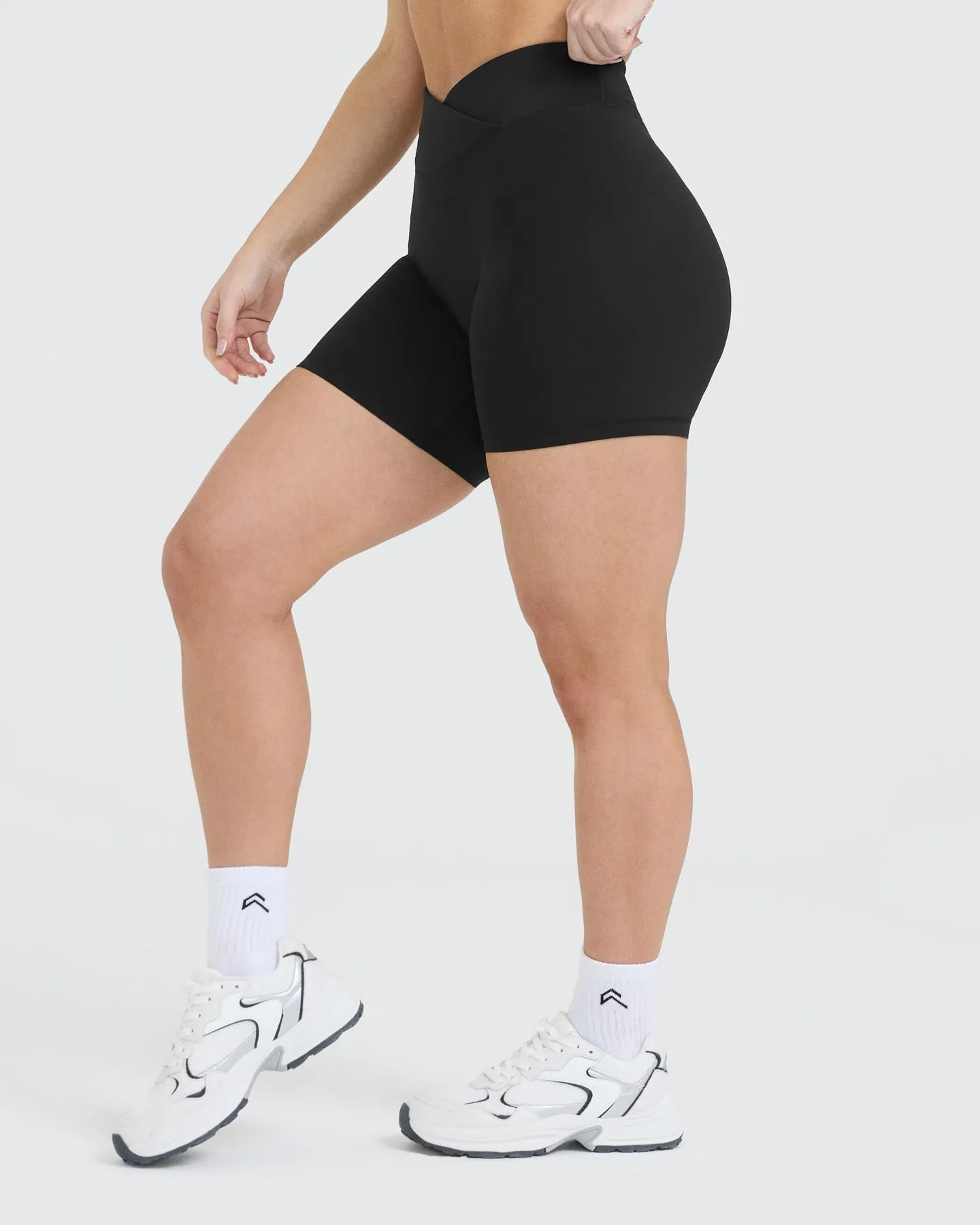 Black Unified Wrap Shorts