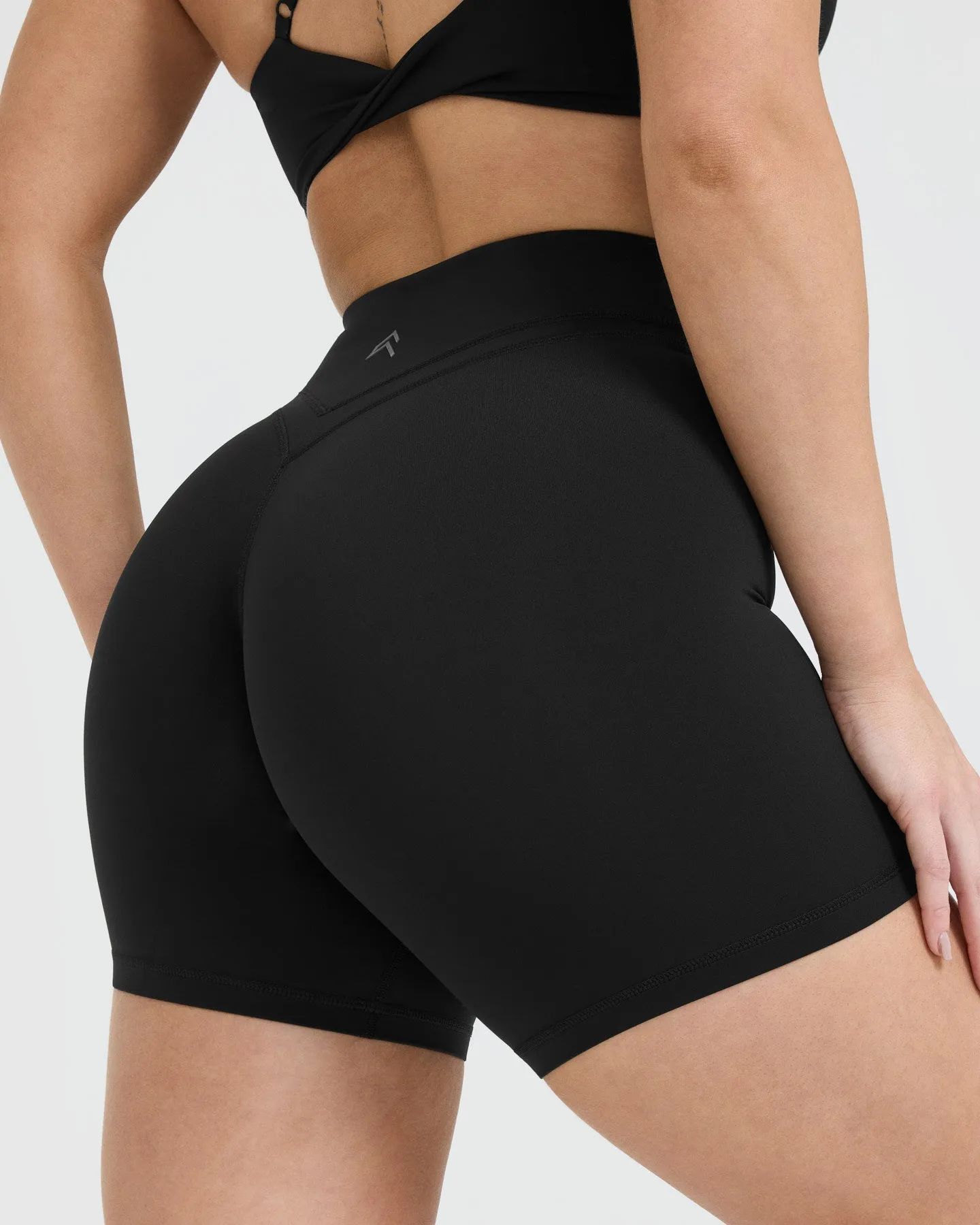 Black Unified Wrap Shorts