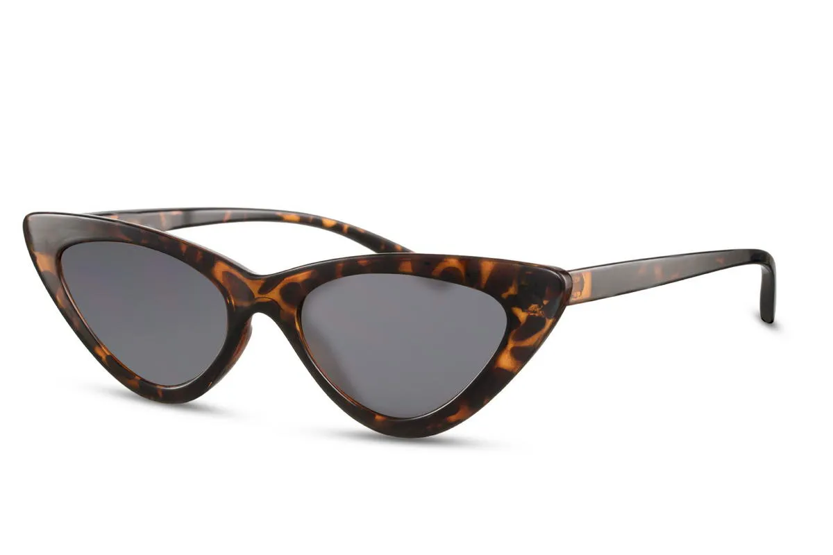 Trendy Tortoise Brown Cat Eye Sunglasses Set