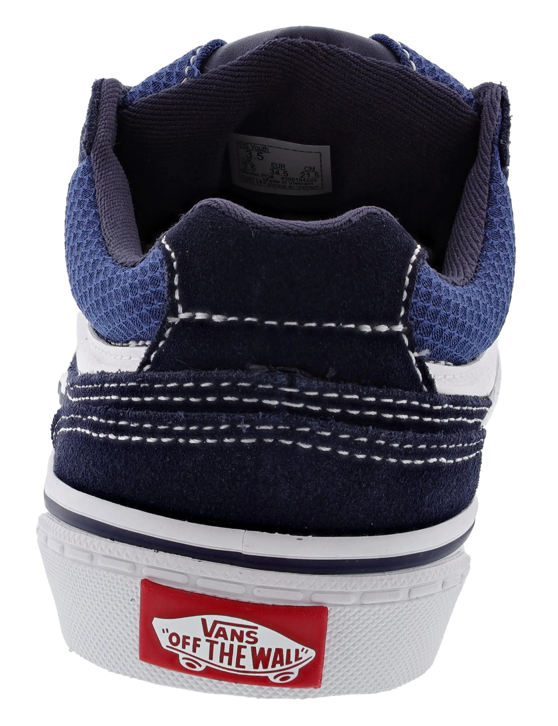 Vans Kids Caldrone Low Suede and Mesh Sneakers