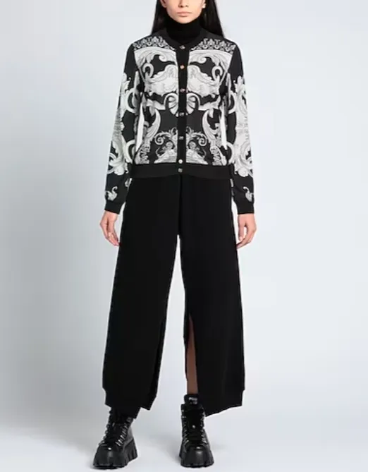 VERSACE Long Sleeve Silk Party Blouse