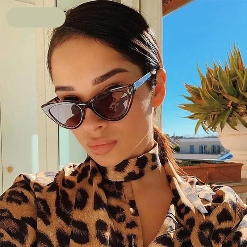 Vintage Leopard Cat Eye Sunglasses