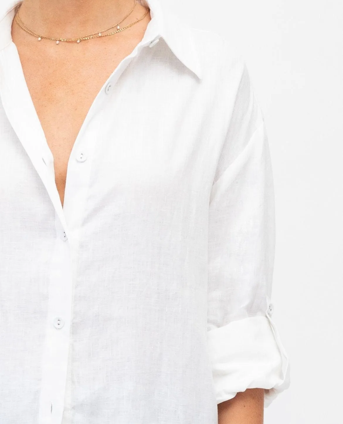 White Button-Up Shirt