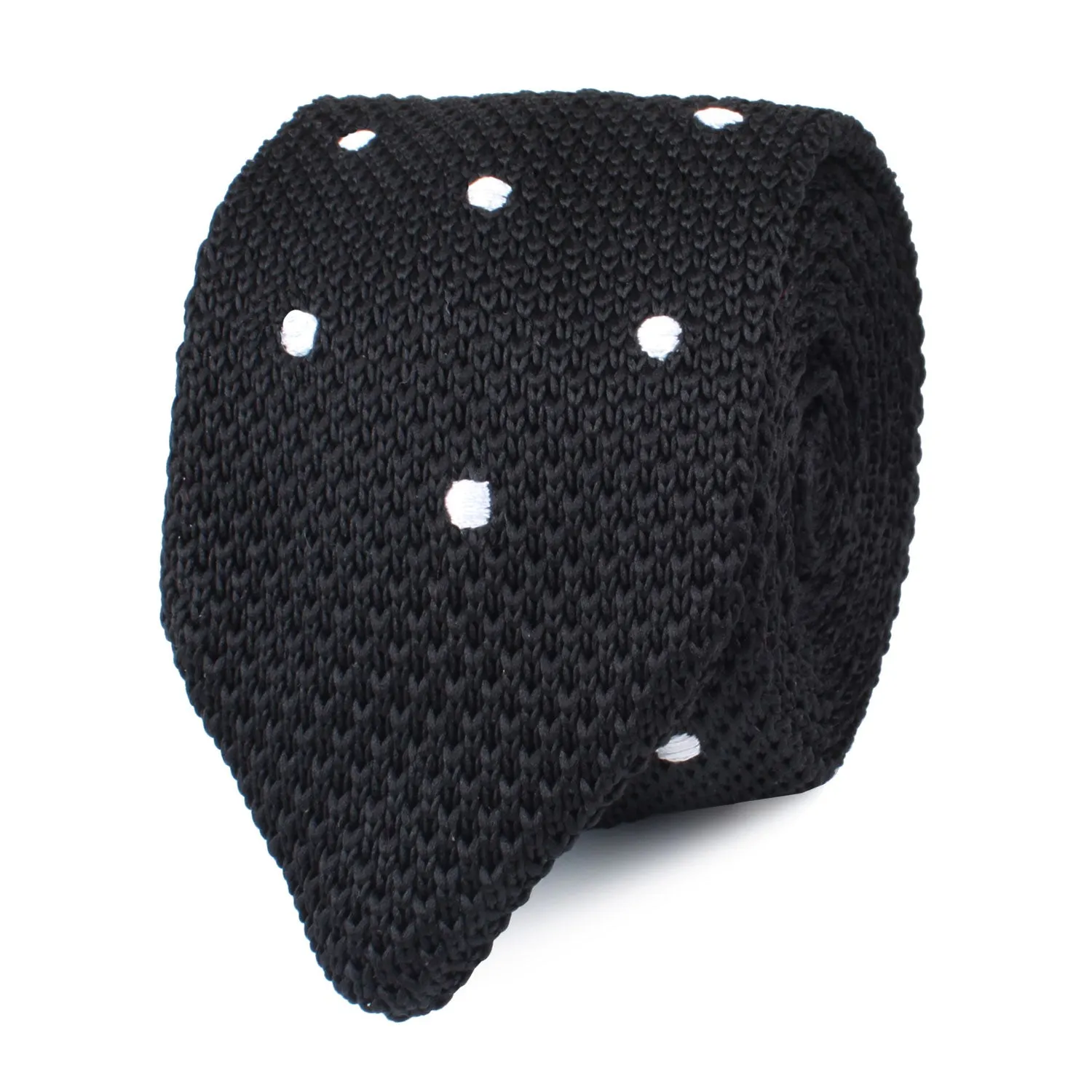 Black Knitted Tie by Corax