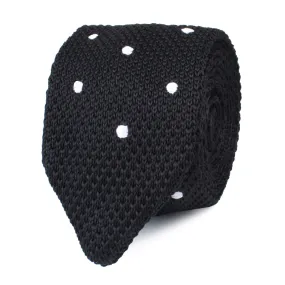 Black Knitted Tie by Corax