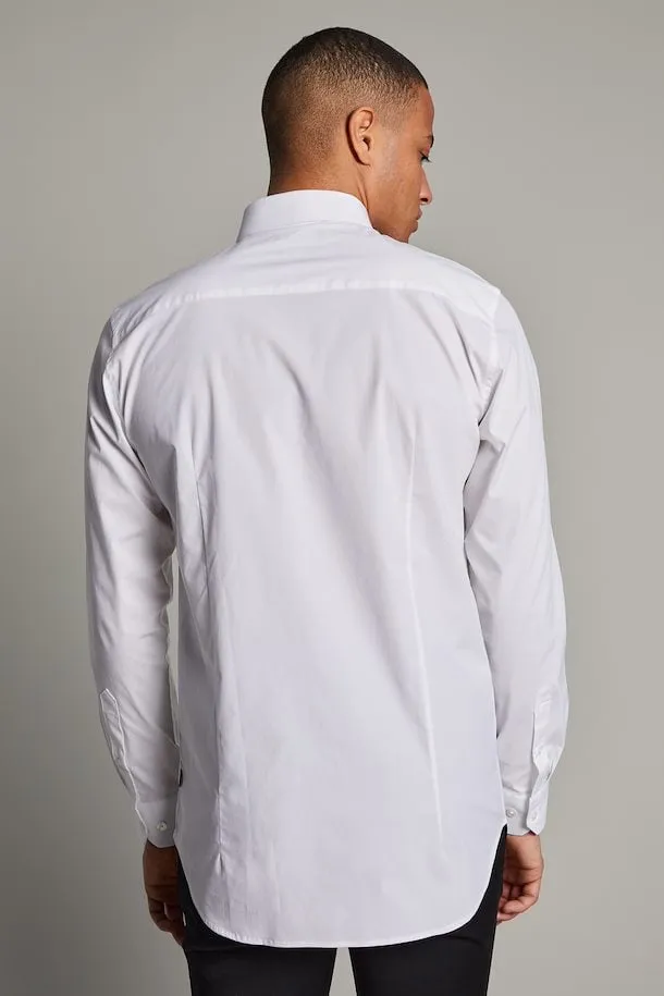 Matinique White Robo N Stretch Poplin Dress Shirt