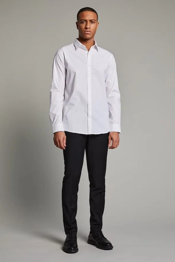 Matinique White Robo N Stretch Poplin Dress Shirt