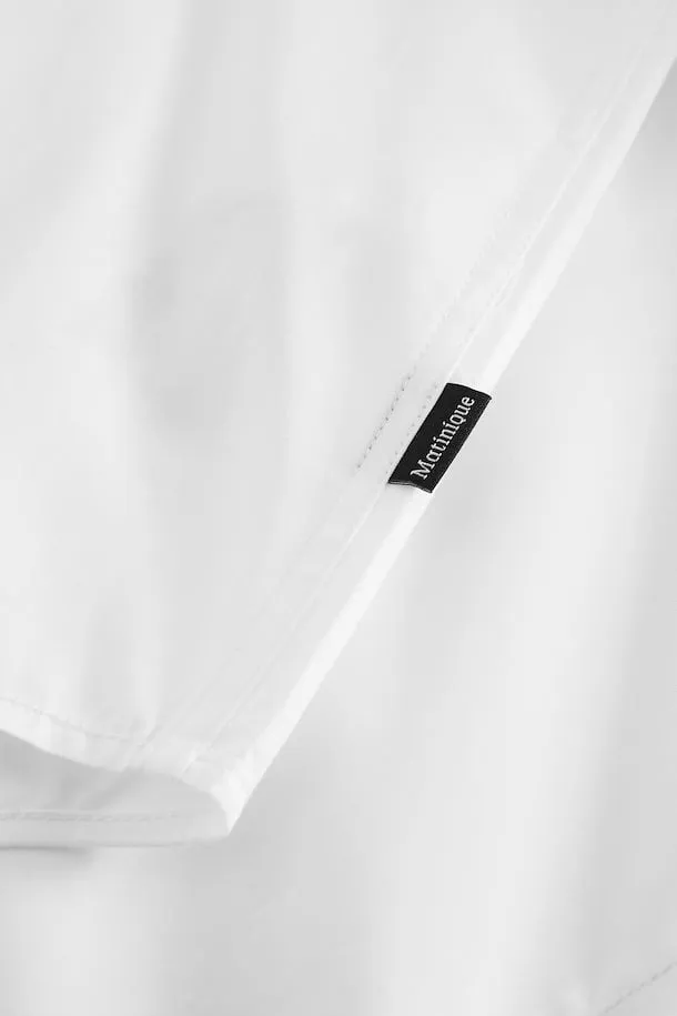 Matinique White Robo N Stretch Poplin Dress Shirt