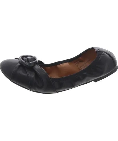 SANTI Faux Leather Slip On Ballet Flats for Women